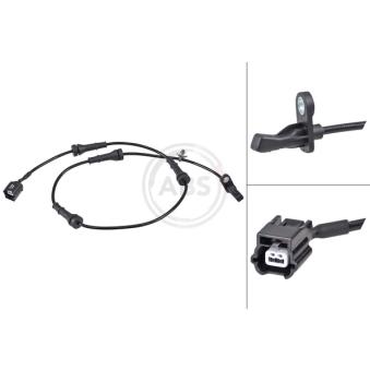 Capteur, vitesse de roue A.B.S. 31503 pour NISSAN JUKE 1.6 DIG-T NISMO 4x4 - 200cv