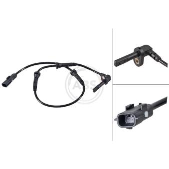 Capteur, vitesse de roue A.B.S. 31649 pour DODGE RAM 1500 1.5 dCi 110 - 110cv
