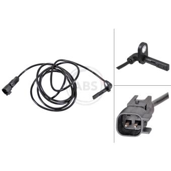 Capteur, vitesse de roue A.B.S. 31715 pour CITROEN XM 2.0 CDTi 4x4 - 163cv
