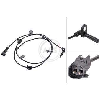 Capteur, vitesse de roue A.B.S. 31716 pour CITROEN XM 2.0 CDTi 4x4 - 163cv