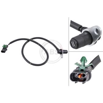 Capteur, vitesse de roue A.B.S. 31728 pour MITSUBISHI PAJERO 3.8 V6 - 248cv