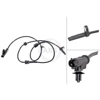 Capteur, vitesse de roue A.B.S. 31794 pour MAZDA 6 1.6 - 110cv
