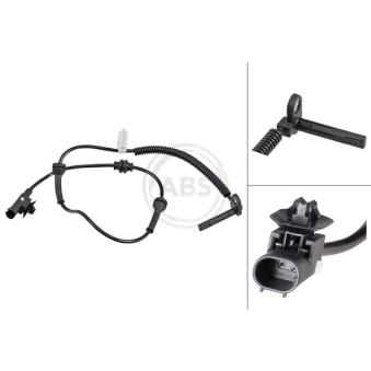 Capteur, vitesse de roue A.B.S. 31824 pour JEEP CHEROKEE 2.2 CRD - 200cv