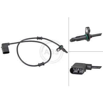 Capteur, vitesse de roue A.B.S. [31854]