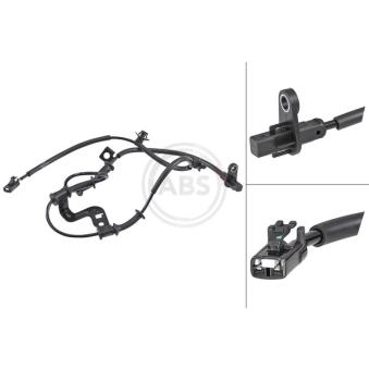 Capteur, vitesse de roue A.B.S. 31867 pour MAZDA CX-9 1.6 CRDi 110 - 110cv