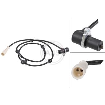 Capteur, vitesse de roue A.B.S. 31878 pour FIAT PALIO 1.2 - 60cv