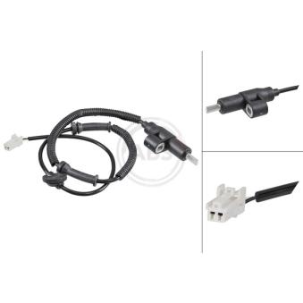 Capteur, vitesse de roue A.B.S. 31891 pour KIA SHUMA 1.5 i 16V - 88cv