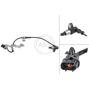 Capteur, vitesse de roue A.B.S. 31908 pour MITSUBISHI L 2.5 D - 75cv