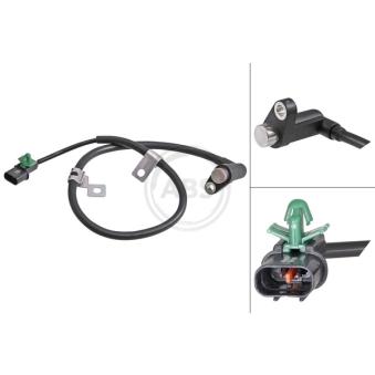 Capteur, vitesse de roue A.B.S. 31909 pour MITSUBISHI L 2.5 D - 75cv