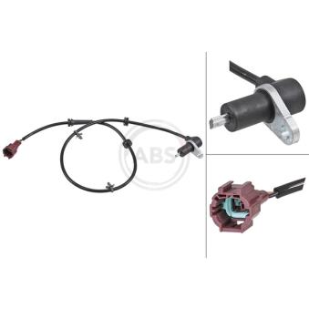 Capteur, vitesse de roue A.B.S. 31925 pour NISSAN PRIMERA 2.0 16V - 131cv