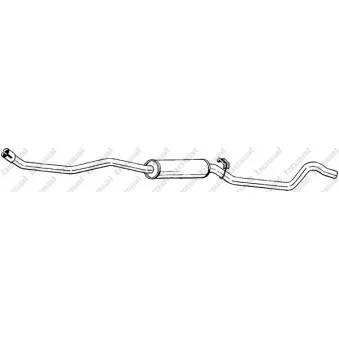 Silencieux central BOSAL OEM 852285
