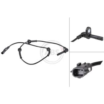 Capteur, vitesse de roue A.B.S. [32077]