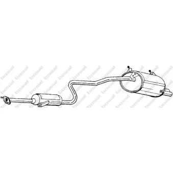 Silencieux arrière BOSAL 287-091