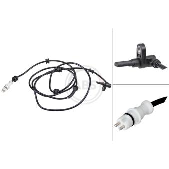 Capteur, vitesse de roue A.B.S. 32175 pour FIAT STRADA 1.3 D Multijet - 85cv