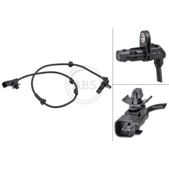 Capteur, vitesse de roue A.B.S. 32333 pour OPEL KARL 1.0 - 73cv