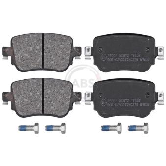 Jeu de 4 plaquettes de frein arrière A.B.S. 35001 pour VOLKSWAGEN SHARAN 2.0 TDI - 115cv