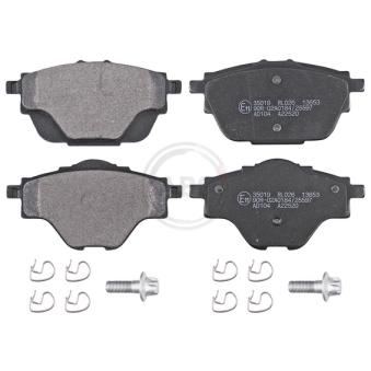 Jeu de 4 plaquettes de frein arrière A.B.S. 35019 pour OPEL ASTRA 1,6 Plug-In-Hybrid - 181cv