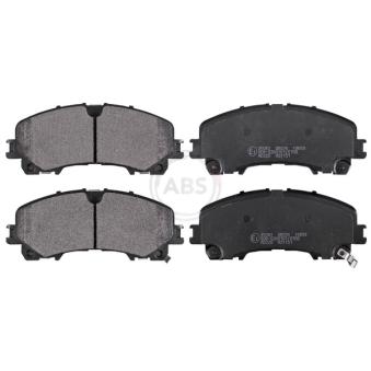 Jeu de 4 plaquettes de frein avant A.B.S. [35062]