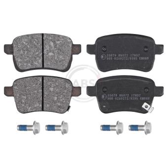 Jeu de 4 plaquettes de frein arrière A.B.S. [35079]