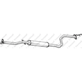Silencieux central BOSAL OEM 18220SR4A72