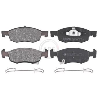 Jeu de 4 plaquettes de frein avant A.B.S. [35081]