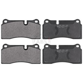 Jeu de 4 plaquettes de frein arrière A.B.S. 35085 pour AUDI Q7 3.0 TDI - 245cv