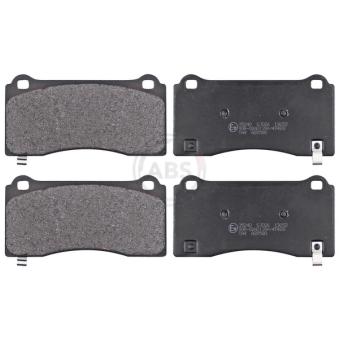 Jeu de 4 plaquettes de frein avant A.B.S. 35240 pour TESLA MODEL 3 EV AWD - 208cv