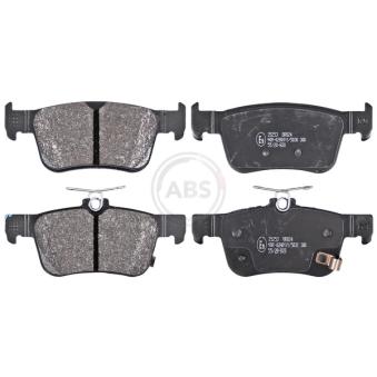 Jeu de 4 plaquettes de frein arrière A.B.S. OEM 43022TGNG02