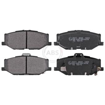 Jeu de 4 plaquettes de frein avant A.B.S. [35317]