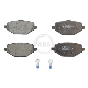 Jeu de 4 plaquettes de frein arrière A.B.S. 35364 pour RENAULT CAPTUR E-TECH 160 - 92cv