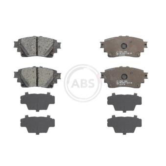 Jeu de 4 plaquettes de frein arrière A.B.S. OEM 0446652210