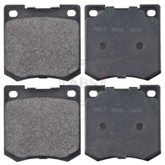 Jeu de 4 plaquettes de frein avant A.B.S. [36017]