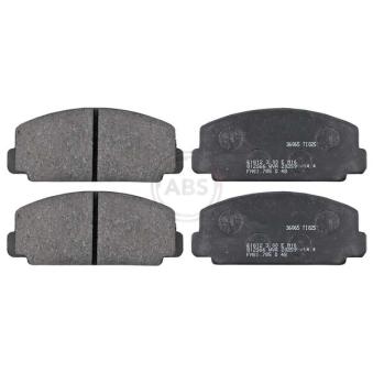 Jeu de 4 plaquettes de frein avant A.B.S. 36065 pour MAZDA B SERIE 1.8 - 84cv