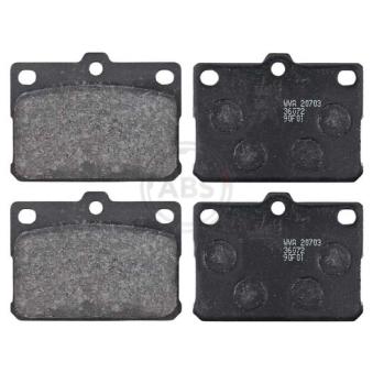 Jeu de 4 plaquettes de frein avant A.B.S. [36072]