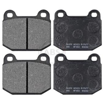 Jeu de 4 plaquettes de frein avant A.B.S. 36090 pour MAZDA 3 2.0 E - 110cv