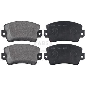 Jeu de 4 plaquettes de frein avant A.B.S. [36131]