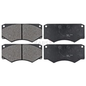 Jeu de 4 plaquettes de frein avant A.B.S. OEM 6015860045