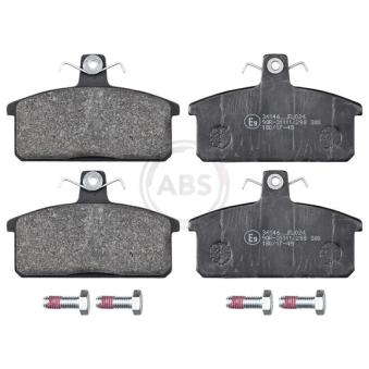 Jeu de 4 plaquettes de frein avant A.B.S. 36146 pour LEXUS LS 1.1 - 64cv