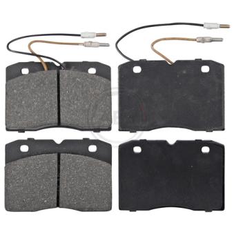 Jeu de 4 plaquettes de frein avant A.B.S. [36180]