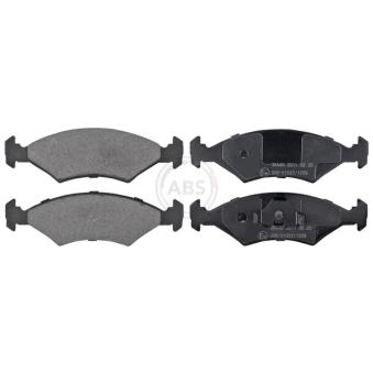 Jeu de 4 plaquettes de frein avant A.B.S. [36446]