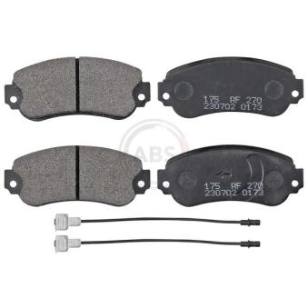 Jeu de 4 plaquettes de frein avant A.B.S. OEM 424889