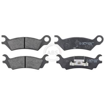 Jeu de 4 plaquettes de frein arrière A.B.S. 36502 pour MAZDA 626 2.0 - 93cv