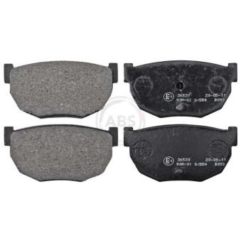 Jeu de 4 plaquettes de frein arrière A.B.S. OEM 44060P9690