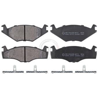 Jeu de 4 plaquettes de frein avant A.B.S. 36536 pour SUZUKI KIZASHI 1.6 i - 110cv