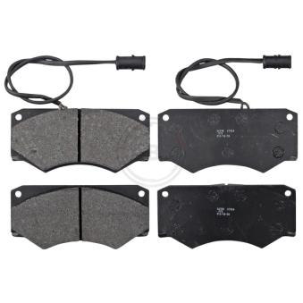 Jeu de 4 plaquettes de frein avant A.B.S. 36590 pour SKODA FELICIA 45-10 - 92cv