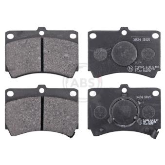 Jeu de 4 plaquettes de frein avant A.B.S. 36594 pour BMW M1 1.5 i - 95cv