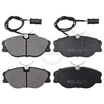 Jeu de 4 plaquettes de frein avant A.B.S. [36629]