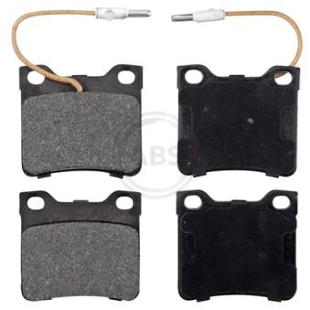 Jeu de 4 plaquettes de frein arrière A.B.S. 36683 pour KIA PRO CEED 1.8 16V - 110cv