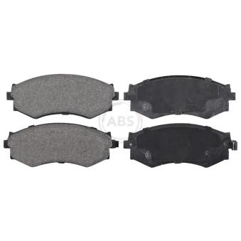 Jeu de 4 plaquettes de frein avant A.B.S. [36685]