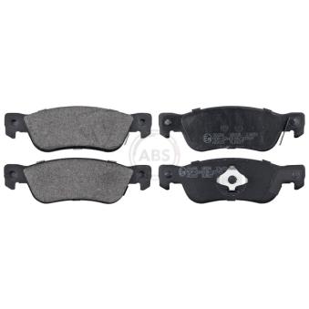 Jeu de 4 plaquettes de frein arrière A.B.S. [36686]